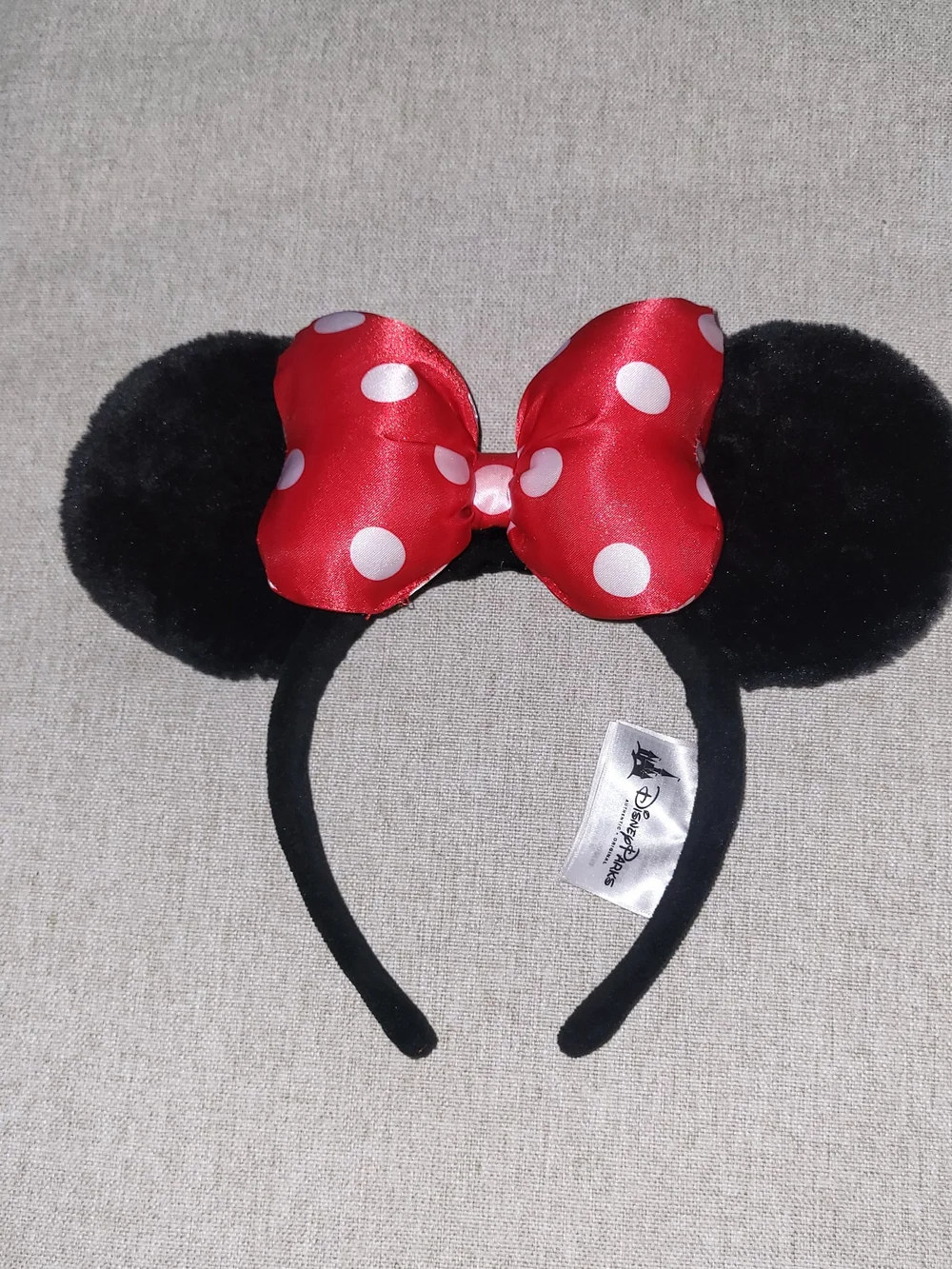 Little Girl Disney Minnie Mouse Red Polka Dot Ear Headband